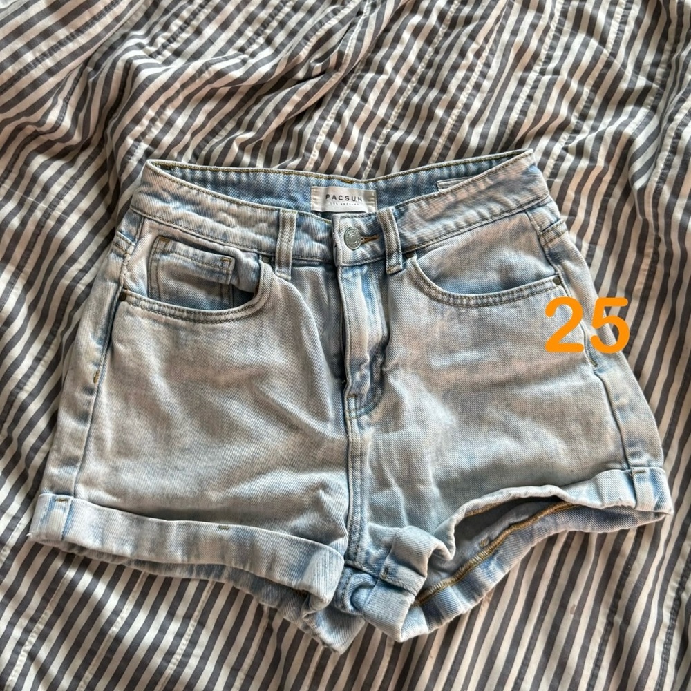 PacSun Light Blue Mom Jean Denim Shorts